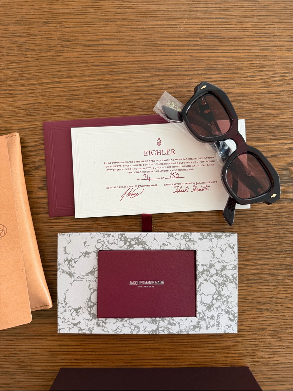 Jacques Marie Mage Eichler Sunglasses (Amarena)